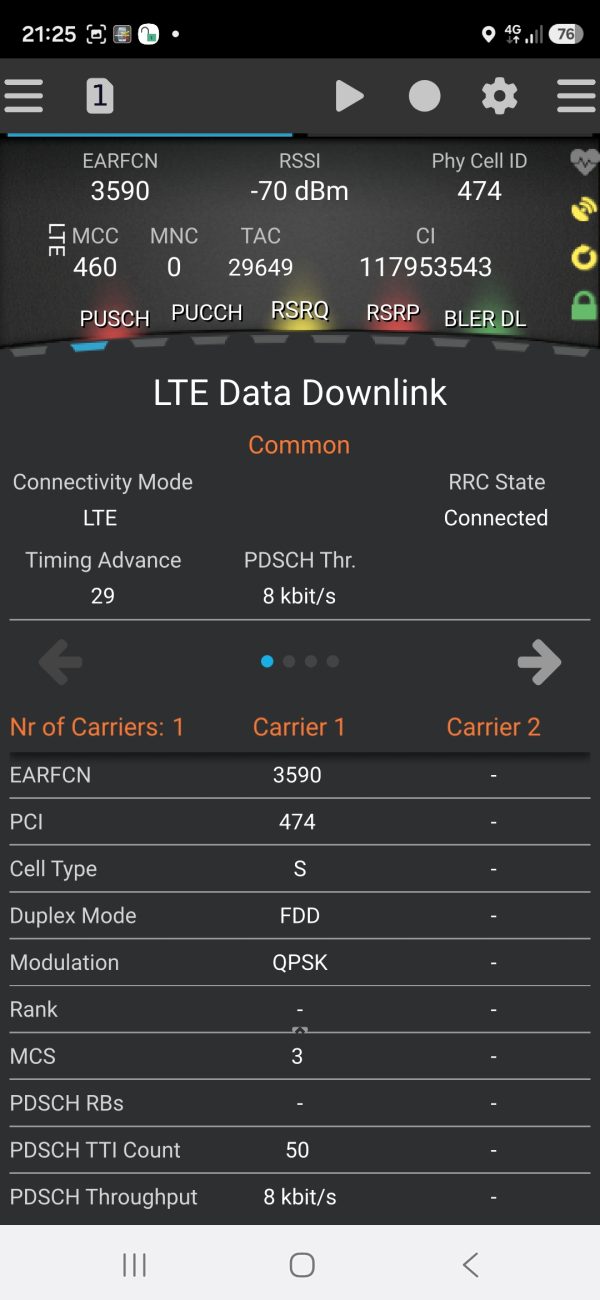Screenshot_20260524_212559_TEMS Pocket UI Samsung Galaxy S26 Ultra SM-S948B SM-S9480 5G NR Drive test phone for TEMS | NEMO