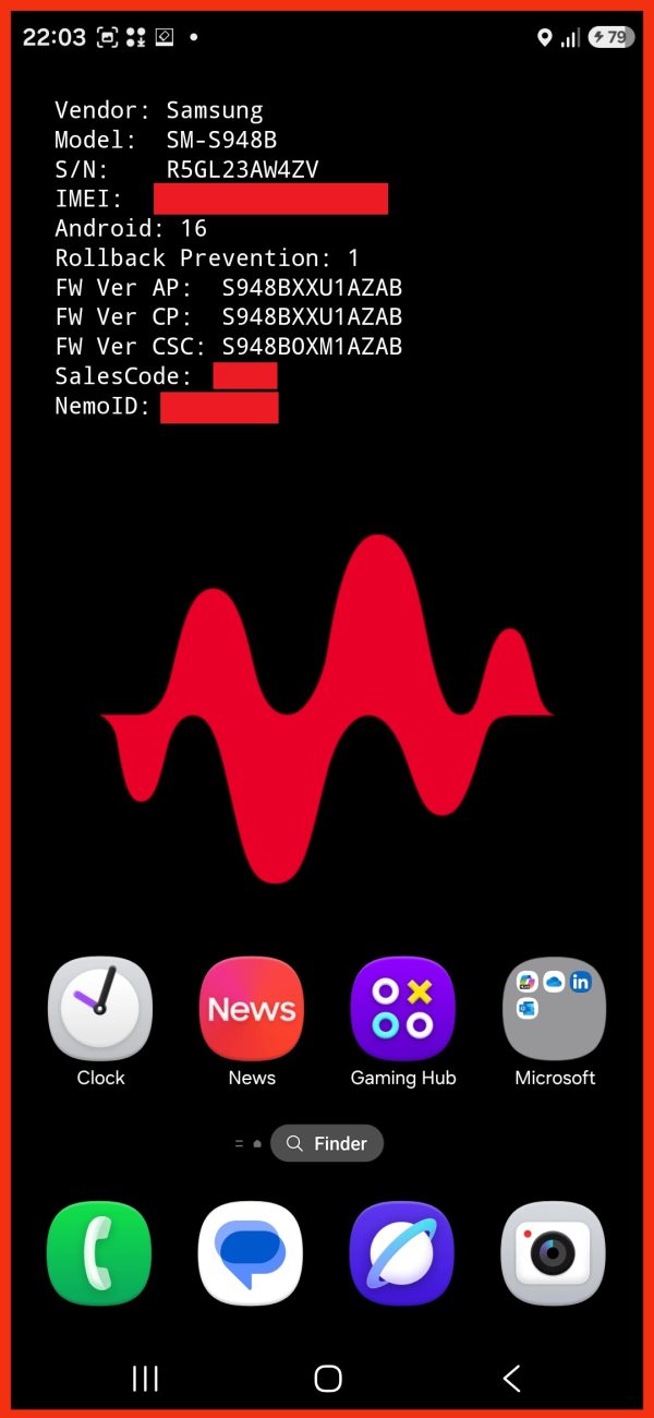 Screenshot_20260524_220314_One UI Home Samsung Galaxy S26 Ultra SM-S948B SM-S9480 5G NR Drive test phone for TEMS | NEMO