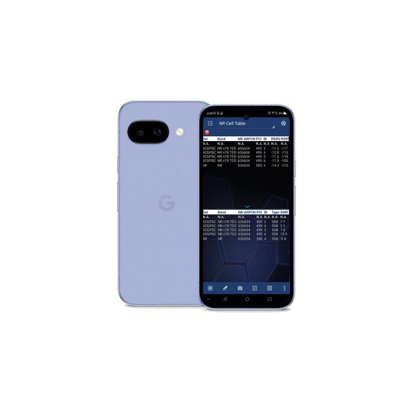 Google Pixel 9a GTF7P GXQ96 5G NR Drive test phone for TEMS | NEMO
