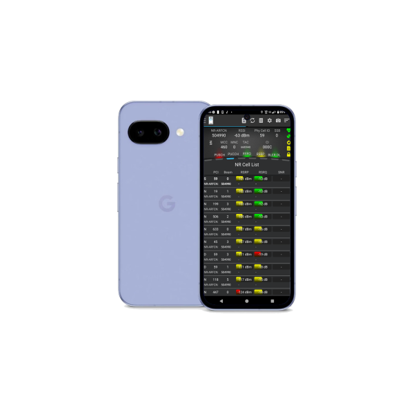 Google Pixel 9a GTF7P GXQ96 5G NR Drive test phone for TEMS | NEMO